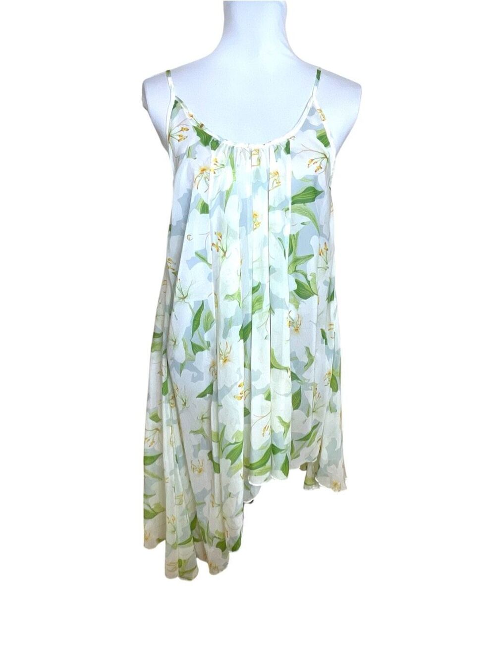Lovers + Friends Camilla Dress Floral Fairycore White and Green Size Small
